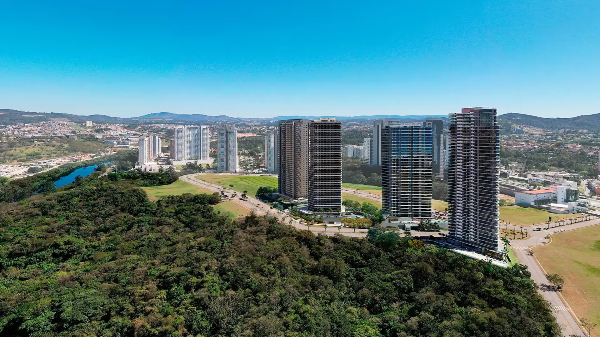 Vista panorâmica do bairro Alphagran — Alphaville, Barueri