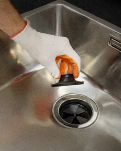Infraestrutura para triturador de resíduos na cozinha